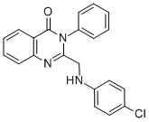 2-[[(4-CHLOROPHENYL)AMINO]METHYL]-3-PHENYL-4(3H)-QUINAZOLINONE Structural