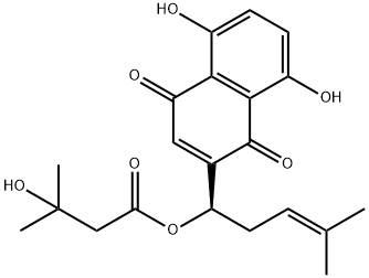 BETA-HYDROXYISOVALERYLSHIKONIN Structural