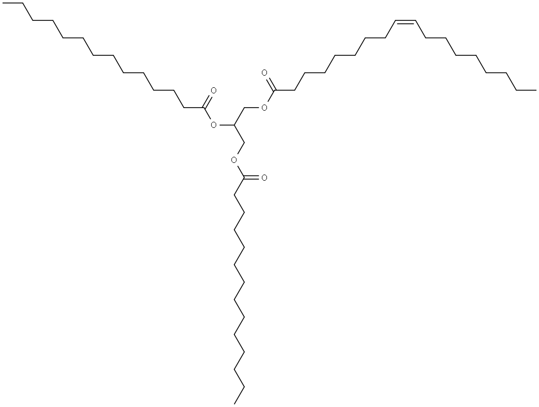 rac-1,2-dimyristoyl-3-oleoylglycerol Structural