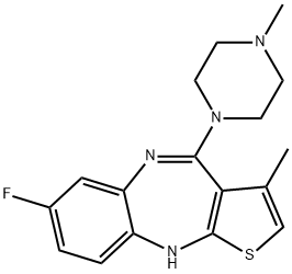 7-Fluoro-3-methyl-4-(4-methyl-1-piperazinyl)-10H-thieno(2,3-b)(1,5)ben zodiazepine