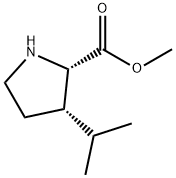 L-Proline, 3-(1-methylethyl)-, methyl ester, (3S)- (9CI) Structural