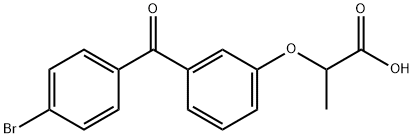 Propionic acid, 2-(m-(p-bromobenzoyl)phenoxy)-