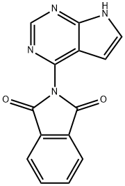 2-(7H-PYRROLO[2,3-D]PYRIMIDIN-4-YL)ISOINDOLINE-1,3-DIONE Structural