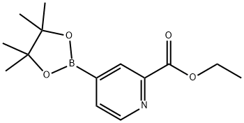 ETHYL PYRIDINE-4-BORONIC ACID PINACOL ESTER-2-CARBOXYLATE Structural