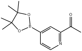 2-ACETYLPYRIDINE-4-BORONIC ACID PINACOL ESTER Structural