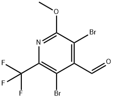 3,5-Dibromo-2-methoxy-6-trifluoromethyl-pyridine-4-carbaldehyde