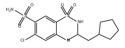 Cyclopenthiazide Structural