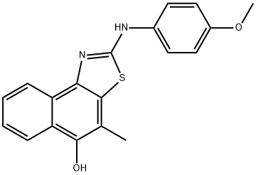 Naphtho[1,2-d]thiazol-5-ol,  2-[(4-methoxyphenyl)amino]-4-methyl- Structural
