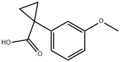 1-(3-METHOXY-PHENYL)-CYCLOPROPANECARBOXYLIC ACID Structural