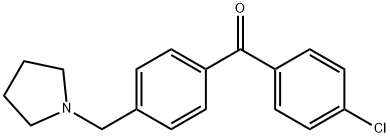 4-CHLORO-4'-PYRROLIDINOMETHYL BENZOPHENONE Structural