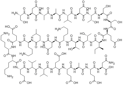 H-SER-ASP-ALA-ALA-VAL-ASP-THR-SER-SER-GLU-ILE-THR-THR-LYS-ASP-LEU-LYS-GLU-LYS-LYS-GLU-VAL-VAL-GLU-GLU-ALA-GLU-ASN-OH Structural