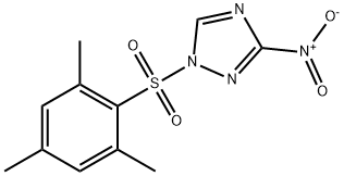 1-(Mesitylene-2-sulfonyl)-3-nitro-1,2,4-triazole Structural