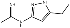 Ethanimidamide,  N-(5-ethyl-1H-pyrazol-3-yl)- Structural