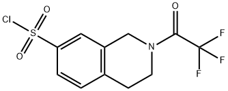 1,2,3,4-TETRAHYDRO-2-(TRIFLUOROACETYL)ISOQUINOLINE-7-SULFONYL CHLORIDE Structural