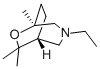 3-Ethyl-5,7,7-trimethyl-6-oxa-3-azabicyclo(3.2.2)nonane Structural