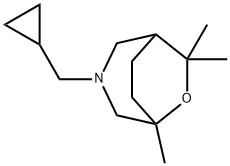 3-(Cyclopropylmethyl)-5,7,7-trimethyl-6-oxa-3-azabicyclo(3.2.2)nonane