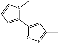 Isoxazole, 3-methyl-5-(1-methyl-1H-pyrrol-2-yl)- (9CI) Structural