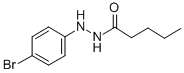Valeric acid, 2-(p-bromophenyl)hydrazide Structural