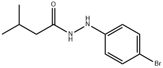 Isovaleric acid, 2-(p-bromophenyl)hydrazide
