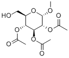 Methyl 2,3,4-triacetate-alpha-D-glucopyranoside Structural