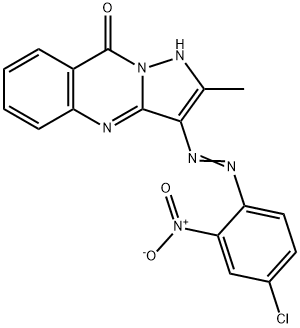 3-[(4-chloro-2-nitrophenyl)azo]-2-methylpyrazolo[5,1-b]quinazolin-9(1H)-one     