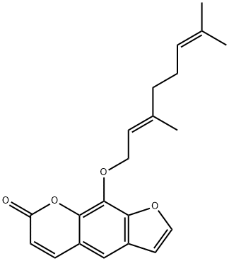 XANTHOTOXOL GERANYL ETHER Structural
