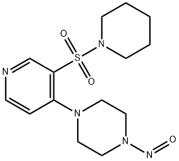 1-[[4-(4-Nitroso-1-piperazinyl)-3-pyridinyl]sulfonyl]-piperidine Structural