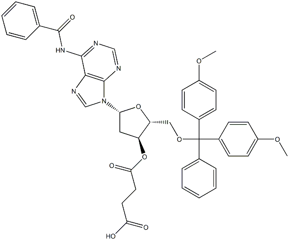 N-Benzoyl-3'-O-(3-carboxypropanoyl)-5'-O-(4,4'-dimethoxytrityl)-2'-deoxyadenosine