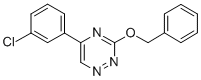 1,2,4-Triazine, 5-(3-chlorophenyl)-3-(phenylmethoxy)-