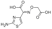 (Z)-2-(2-Aminothiazol-4-yl)-2-carboxymethoxyiminoacetic acid Structural