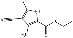 1H-Pyrrole-2-carboxylicacid,3-amino-4-cyano-5-methyl-,ethylester(9CI) Structural