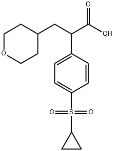 2-(4-CYCLOPROPANESULFONYL-PHENYL)-3-(TETRAHYDRO-PYRAN-4-YL)-PROPIONIC ACID