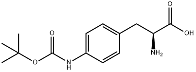 H-PHE(4-NH-BOC)-OH Structural