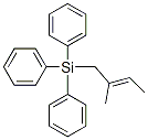 (2-Methyl-2-butenyl)triphenylsilane Structural