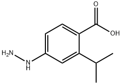 Benzoic acid, 4-hydrazino-2-(1-methylethyl)- (9CI) Structural