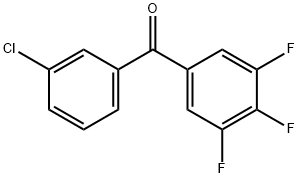 3-CHLORO-3',4',5'-TRIFLUOROBENZOPHENONE Structural