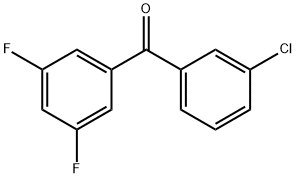 3-CHLORO-3',5'-DIFLUOROBENZOPHENONE Structural