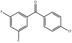 4-CHLORO-3',5'-DIFLUOROBENZOPHENONE Structural