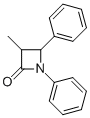 1,4-Diphenyl-3-methylazetidine-2-one Structural