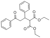 DIETHYL (3-OXO-1,3-DIPHENYLPROPYL)MALONATE Structural