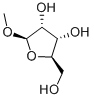 Methyl beta-D-ribofuranoside Structural