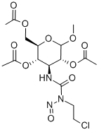 1-(2-Chloroethyl)-3-(3-deoxy-1-O-methyl-2,4,6-tri-O-acetyl-D-glucopyra nos-3-yl)-1-nitrosourea