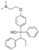 alpha-[4-[2-(dimethylamino)ethoxy]phenyl]-beta-ethyl-alpha-phenylphenethyl alcohol Structural