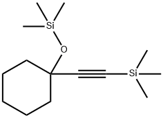 Silane, trimethyl[[1-[(trimethylsilyl)ethynyl]cyclohexyl]oxy]- Structural