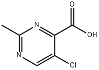 5-Chloro-2-methyl-4-pyrimidinecarboxylic acid Structural