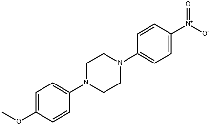 1-(4-Methoxyphenyl)-4-(4-nitrophenyl)piperazine Structural Picture
