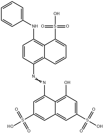 5-[(4-anilino-5-sulphonaphthyl)azo]-4-hydroxynaphthalene-2,7-disulphonic acid Structural