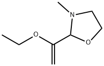 Oxazolidine, 2-(1-ethoxyethenyl)-3-methyl- (9CI) Structural