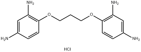 1,3-Bis(2,4-diaminophenoxy)propane tetrahydrochloride Structural