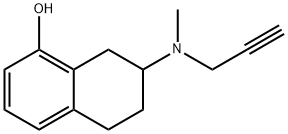 1-NAPHTHALENOL, 5,6,7,8-TETRAHYDRO-7-(METHYL-2-PROPYNYLAMINO)-, HYDROCHLORIDE Structural